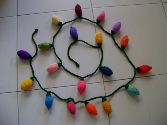 Knitted Christmas Lights 6